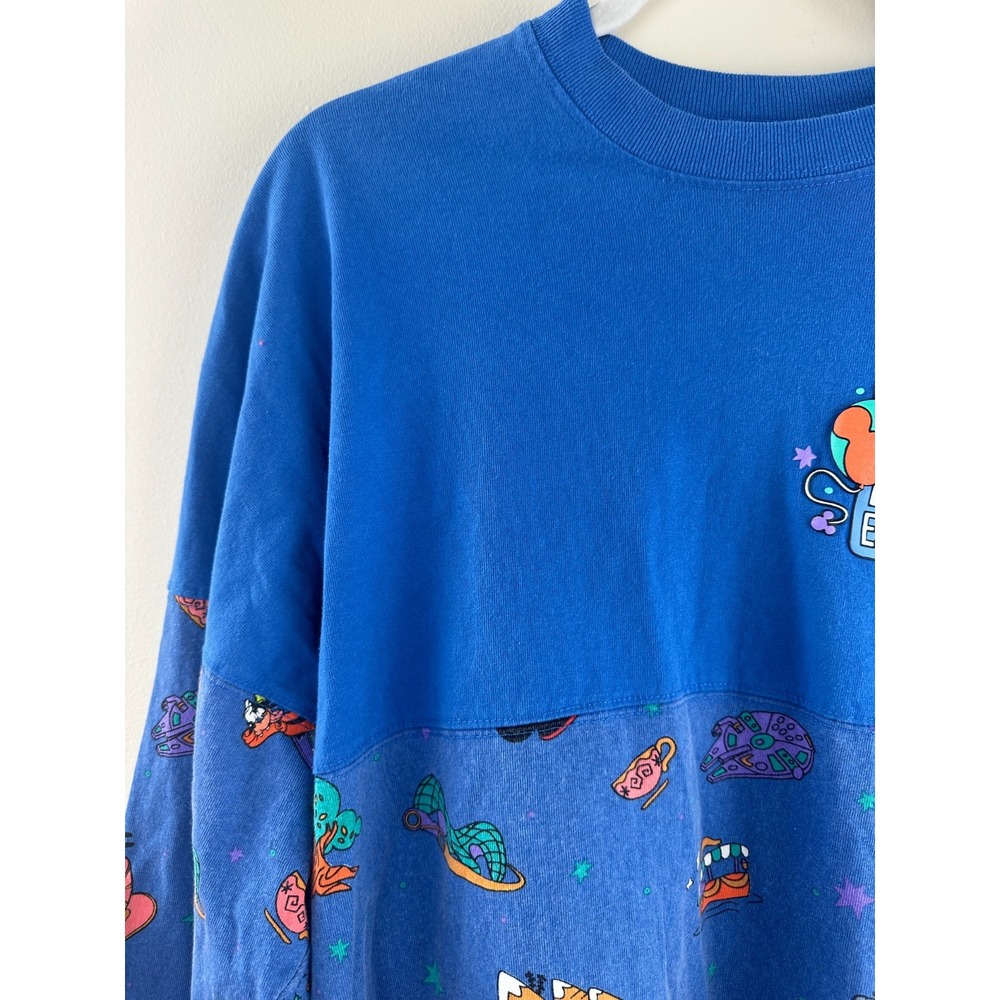 Walt Disney World Play in the Park Mickey & Friends Spirit Jersey Blue Unisex M - Picture 4 of 12